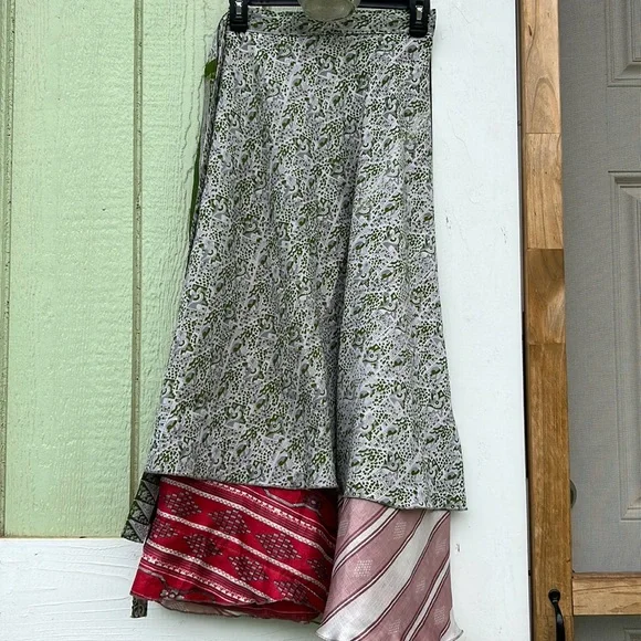 Reversible Flowy Gypsy Maxi Skirt, OS - Picture 5 of 12